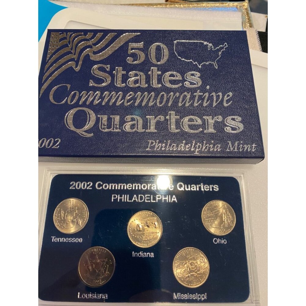 2002 Philadelphia Mint 50 State Commemorative Quarter Collection. - Picture 1 of 3